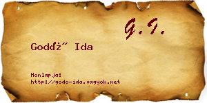 Godó Ida névjegykártya