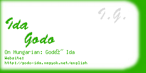 ida godo business card